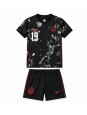 Otroški Nogometna dresi replika Kanada Alphonso Davies #19 Gostujoči SP 2026 Kratek rokav (+ hlače)